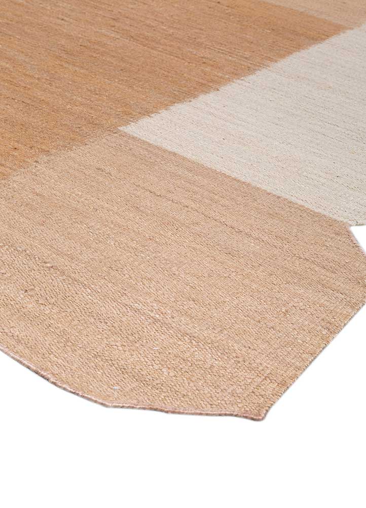 daaira beige and brown jute and hemp flat weaves Rug - FloorShot