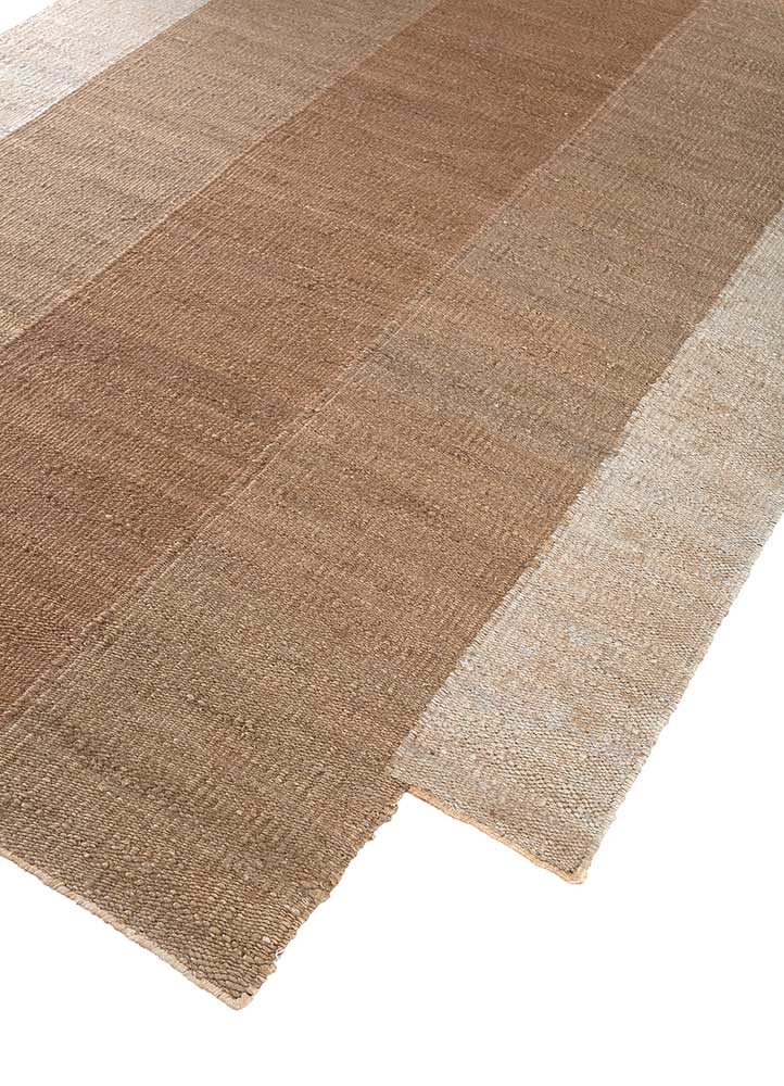 daaira beige and brown jute and hemp flat weaves Rug - FloorShot