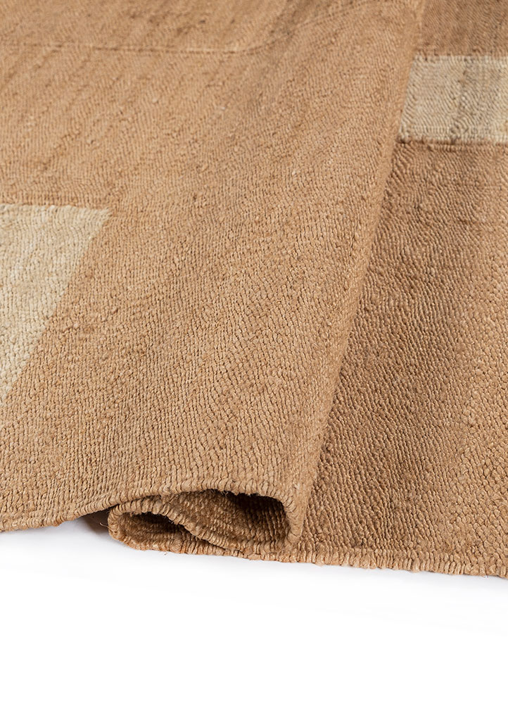 daaira beige and brown jute and hemp flat weaves Rug - FloorShot