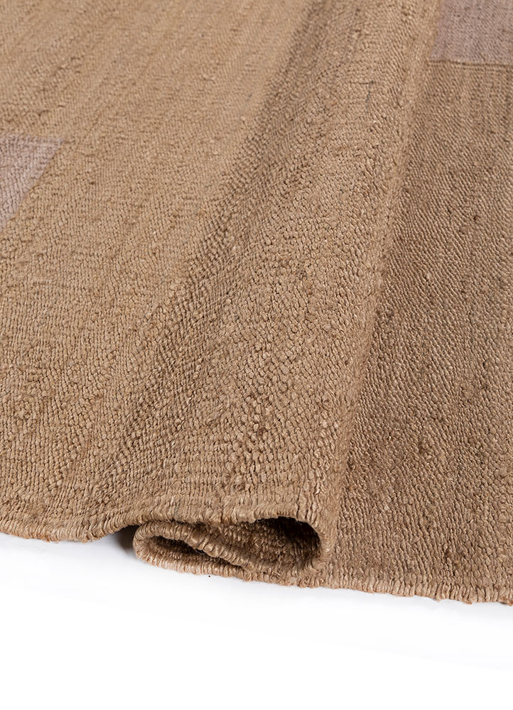 daaira beige and brown jute and hemp flat weaves Rug - FloorShot
