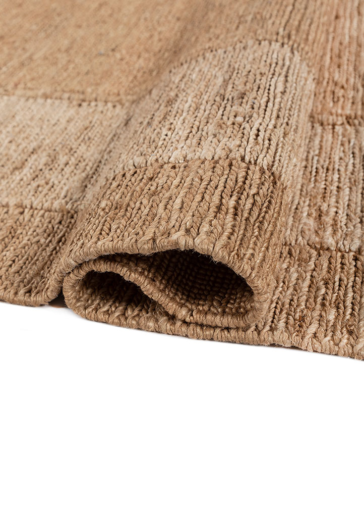 daaira beige and brown jute and hemp flat weaves Rug - FloorShot