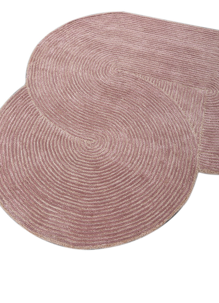 cera red and orange wool and viscose hand tufted Rug - FloorShot