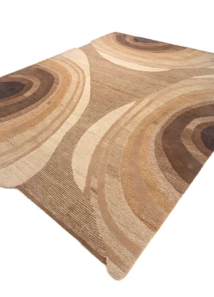 pathways gold wool and viscose hand tufted Rug - FloorShot