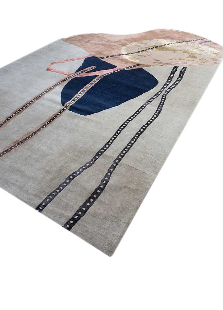 caliedo ivory wool and viscose hand tufted Rug - FloorShot