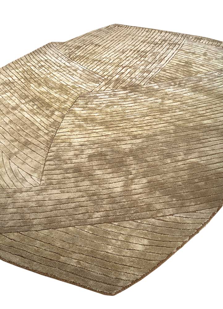 lucid green wool and viscose hand tufted Rug - FloorShot