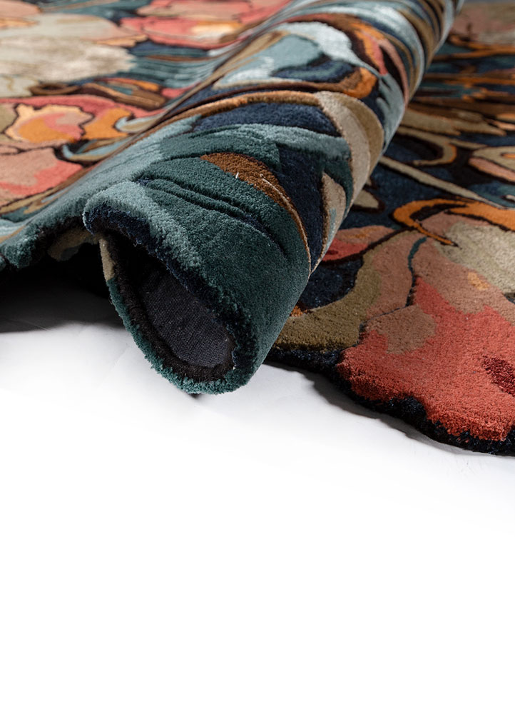 nebulora blue wool and viscose hand tufted Rug - FloorShot