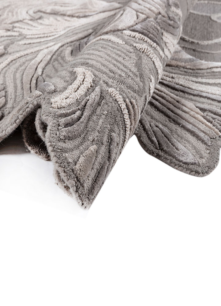 aurelia grey and black wool and viscose hand tufted Rug - FloorShot