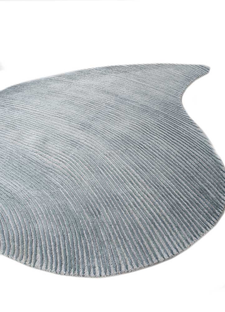cera grey and black wool and viscose hand tufted Rug - FloorShot