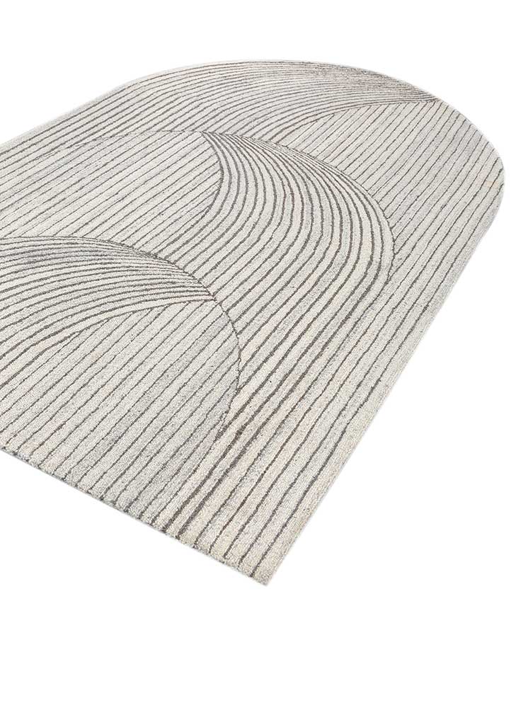pathways ivory wool and viscose hand tufted Rug - FloorShot