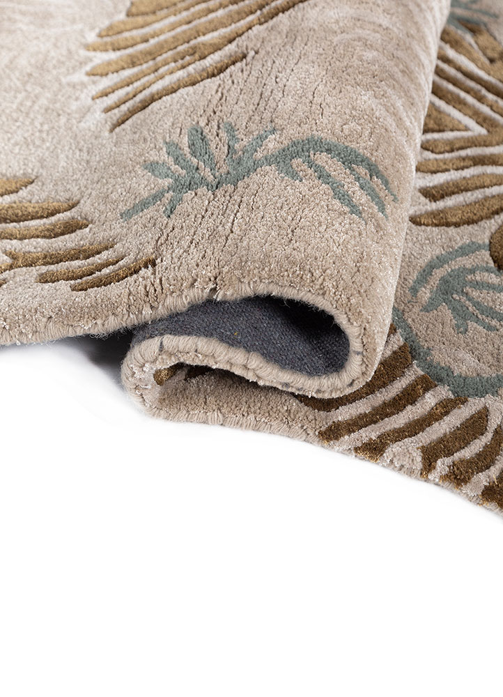 wild wanderlust ivory wool and viscose hand tufted Rug - FloorShot