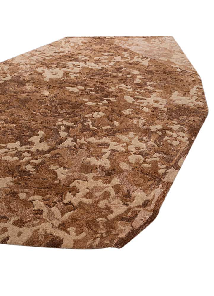 lucid red and orange wool and viscose hand tufted Rug - FloorShot