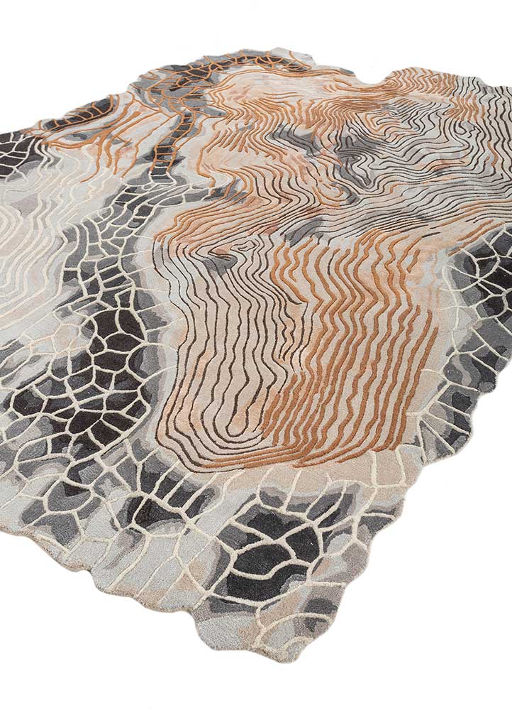 aurelia ivory wool and viscose hand tufted Rug - FloorShot