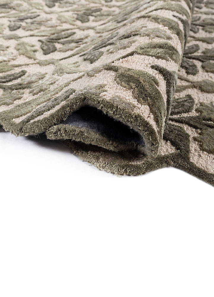 aurelia ivory wool and viscose hand tufted Rug - FloorShot