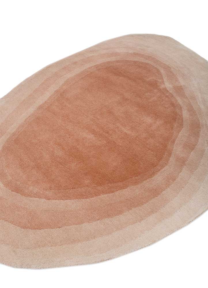 chroma beige and brown wool hand tufted Rug - FloorShot