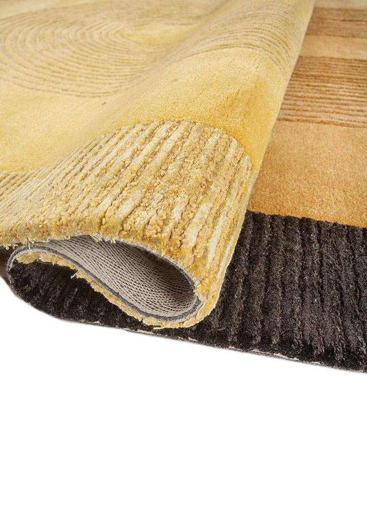 caliedo gold wool and viscose hand tufted Rug - FloorShot