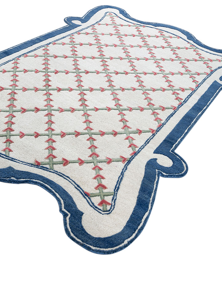 jardins du monde ivory wool hand tufted Rug - FloorShot