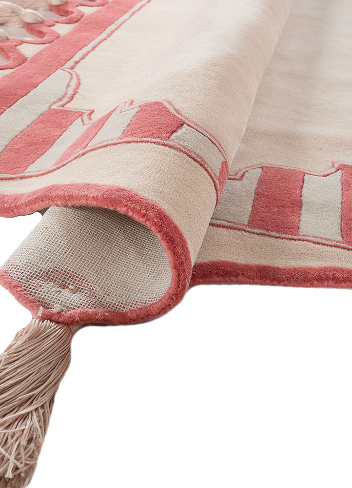 jardins du monde pink and purple wool hand tufted Rug - FloorShot