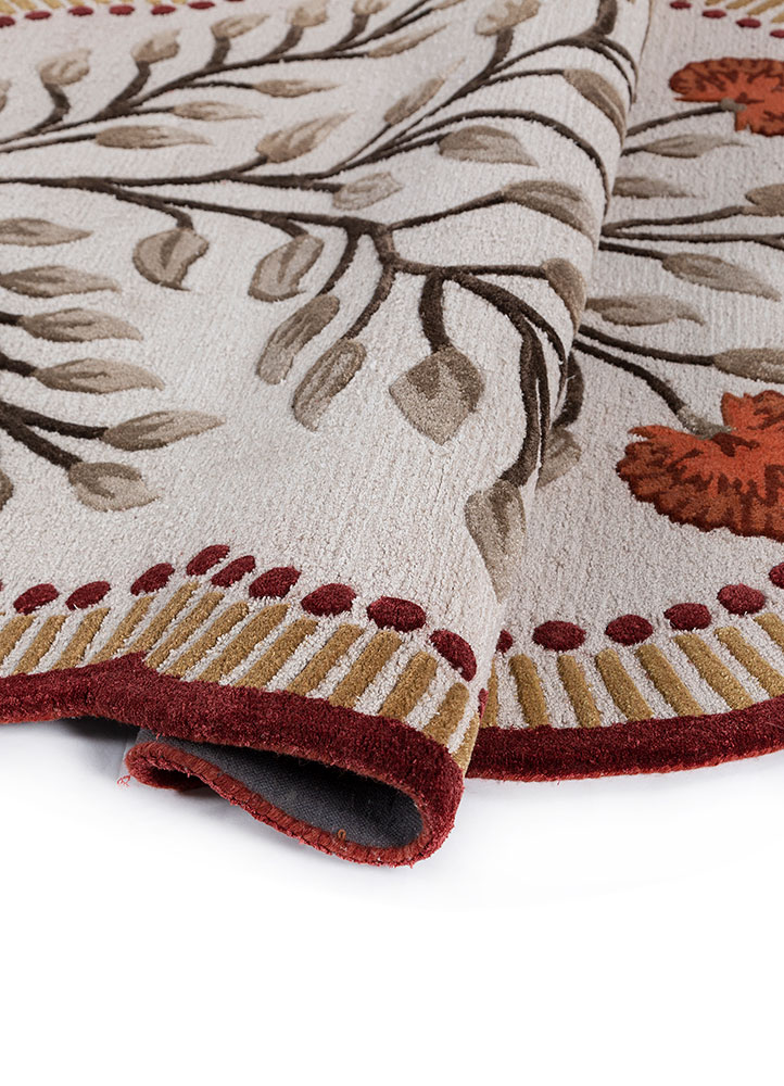 hacienda ivory wool and viscose hand tufted Rug - FloorShot
