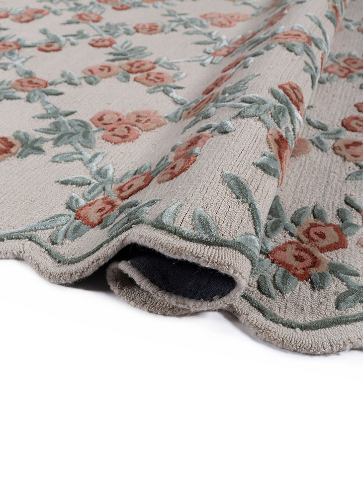 aurelia ivory wool and viscose hand tufted Rug - FloorShot