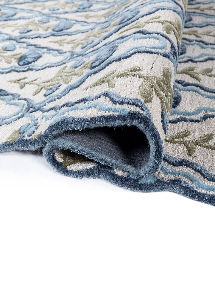 aurelia ivory wool and viscose hand tufted Rug - FloorShot