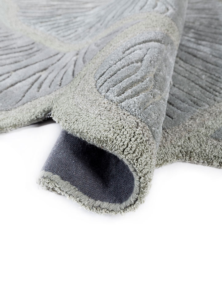 aurelia blue wool and viscose hand tufted Rug - FloorShot