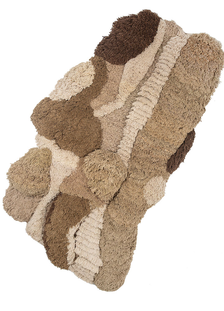 diwar beige and brown wool wall art WALL ART & TAPESTRY - FloorShot