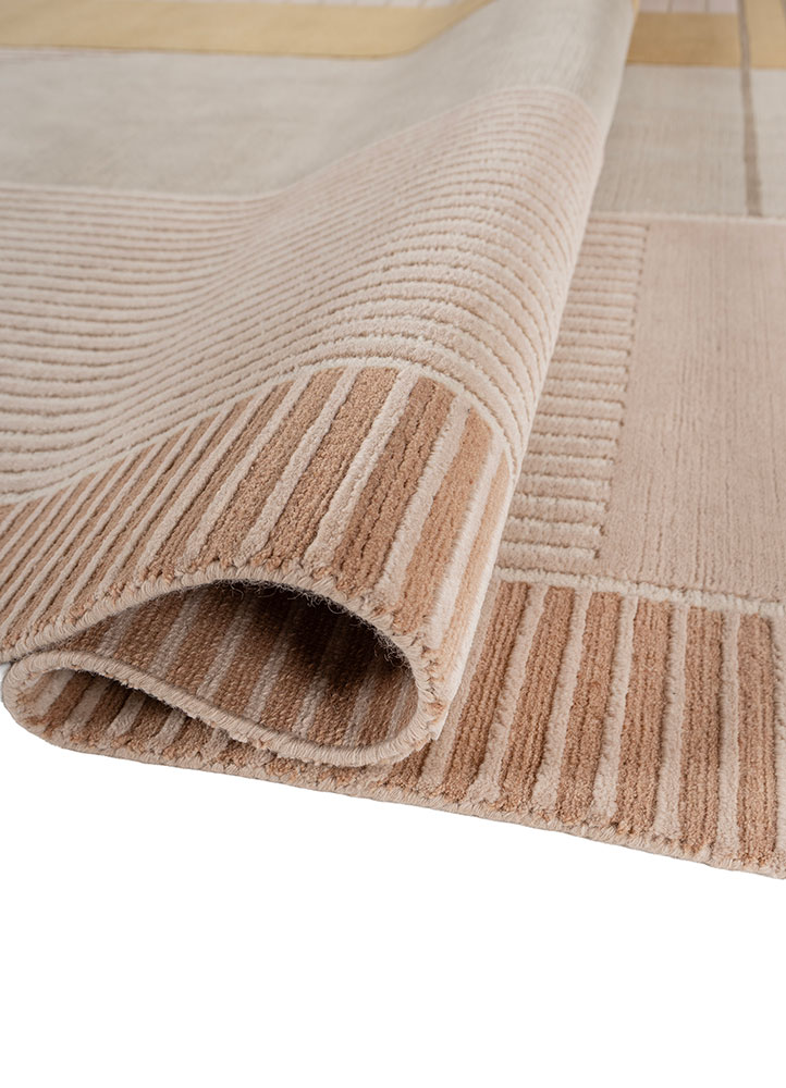 sthir ivory wool hand knotted Rug - FloorShot