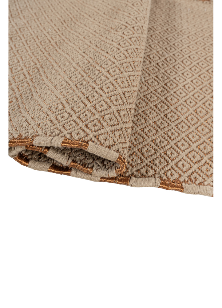 basis red and orange acrylic flat weaves Rug - FloorShot