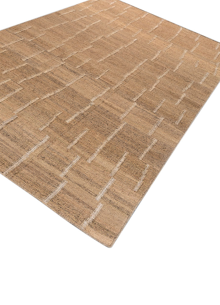 nomadic threads beige and brown jute and hemp flat weaves Rug - FloorShot