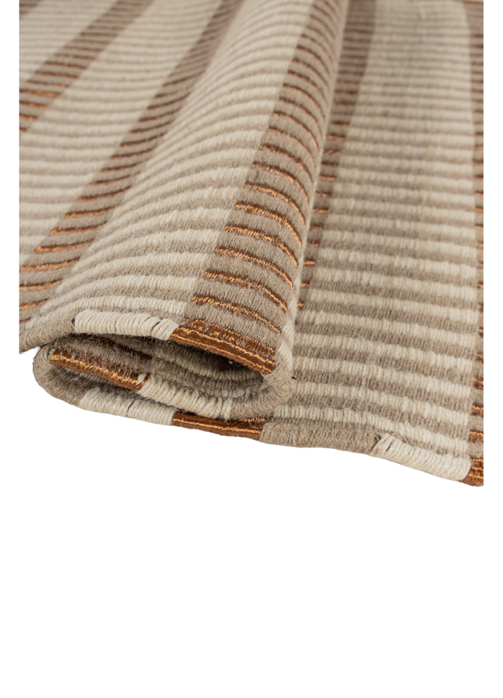 nomadic threads beige and brown jute and hemp flat weaves Rug - FloorShot