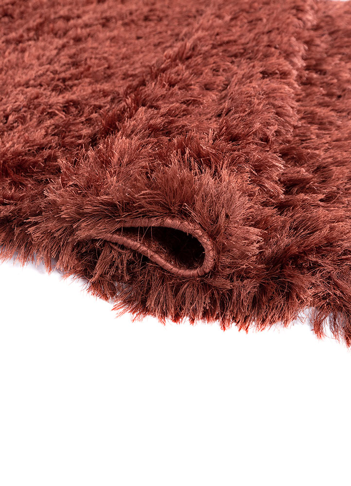 basis red and orange polyester hand loom Rug - FloorShot