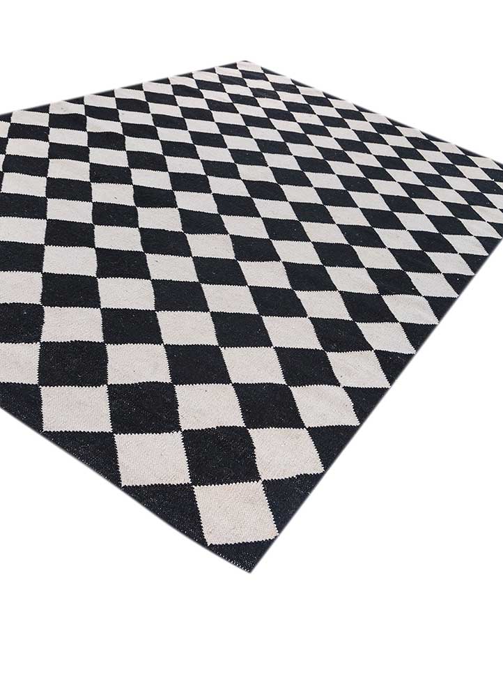 alhambra ivory wool flat weaves Rug - FloorShot