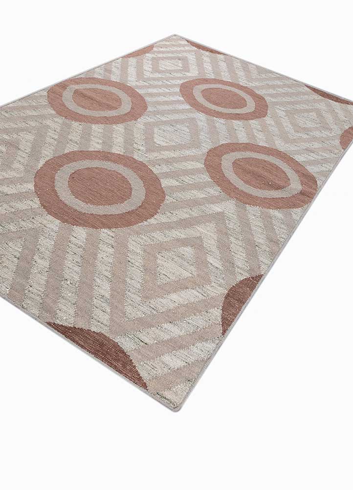 alhambra ivory wool flat weaves Rug - FloorShot