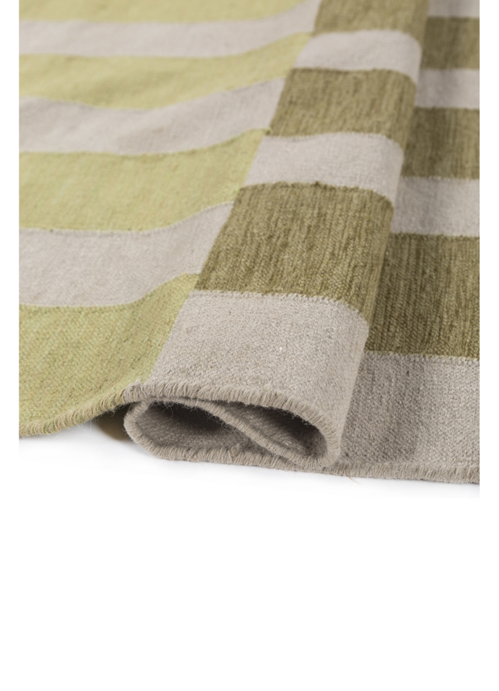 checkers ivory wool flat weaves Rug - FloorShot