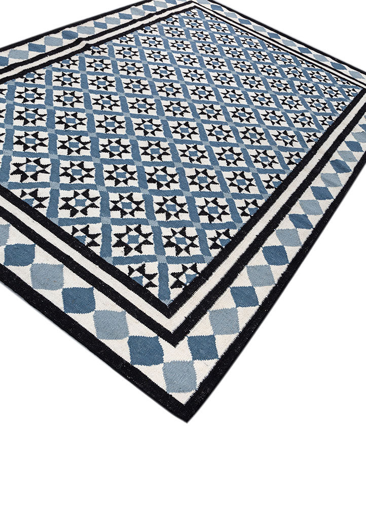 alhambra ivory wool flat weaves Rug - FloorShot