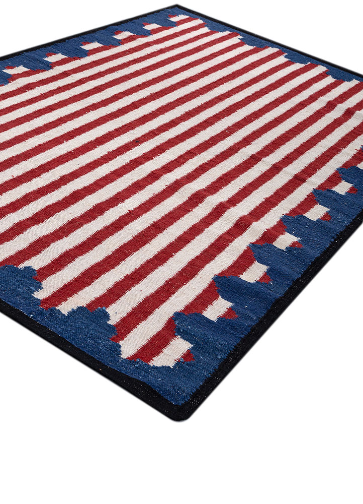 alhambra ivory wool flat weaves Rug - FloorShot