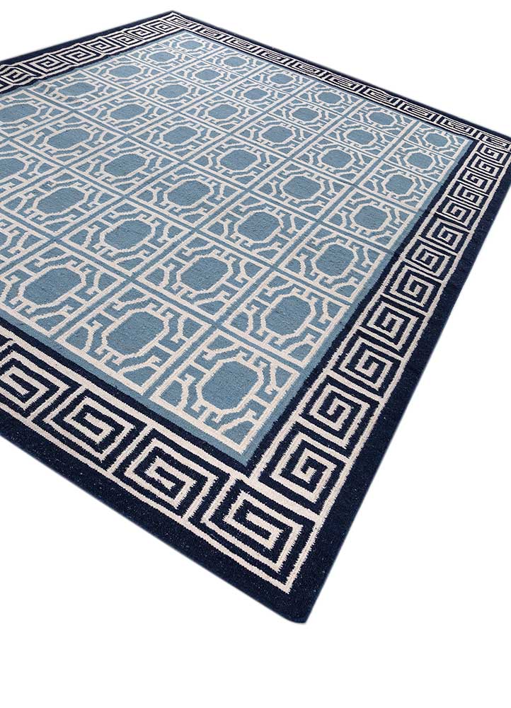 alhambra ivory wool flat weaves Rug - FloorShot