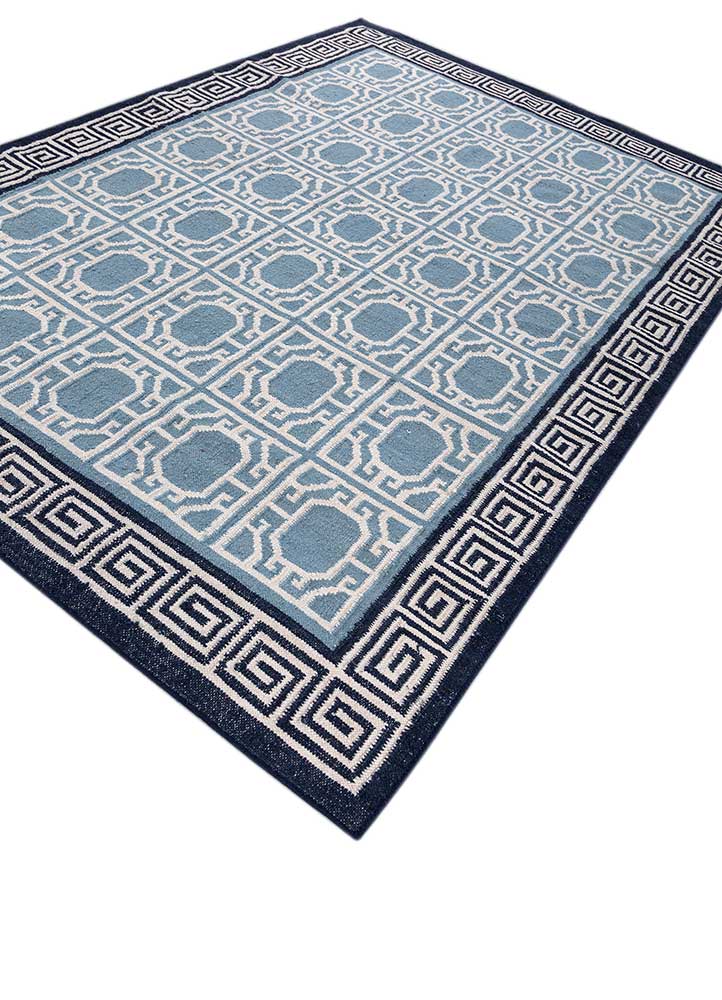alhambra ivory wool flat weaves Rug - FloorShot