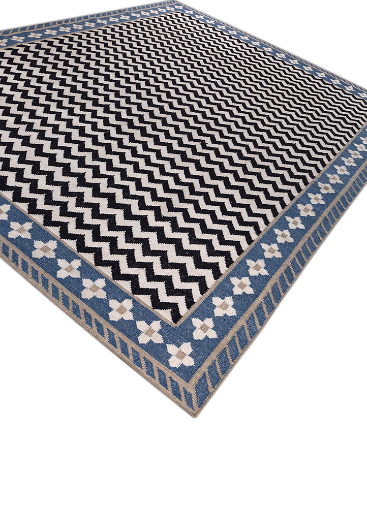 alhambra ivory wool flat weaves Rug - FloorShot
