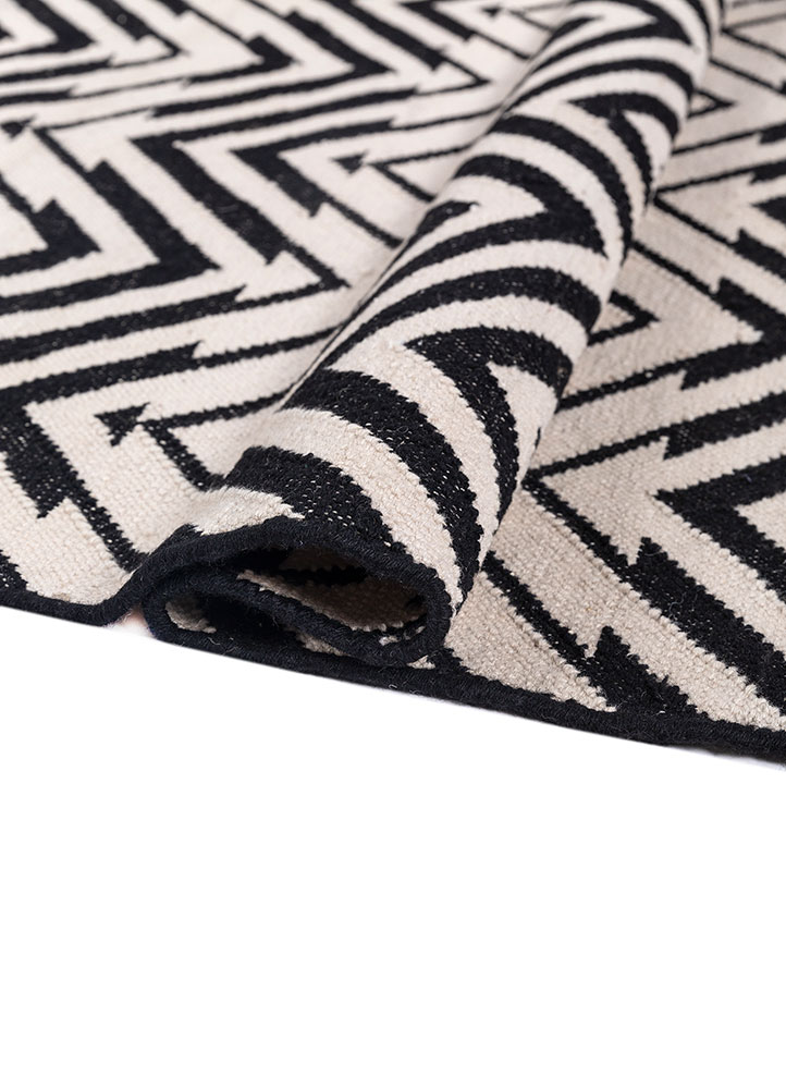 alhambra ivory wool flat weaves Rug - FloorShot