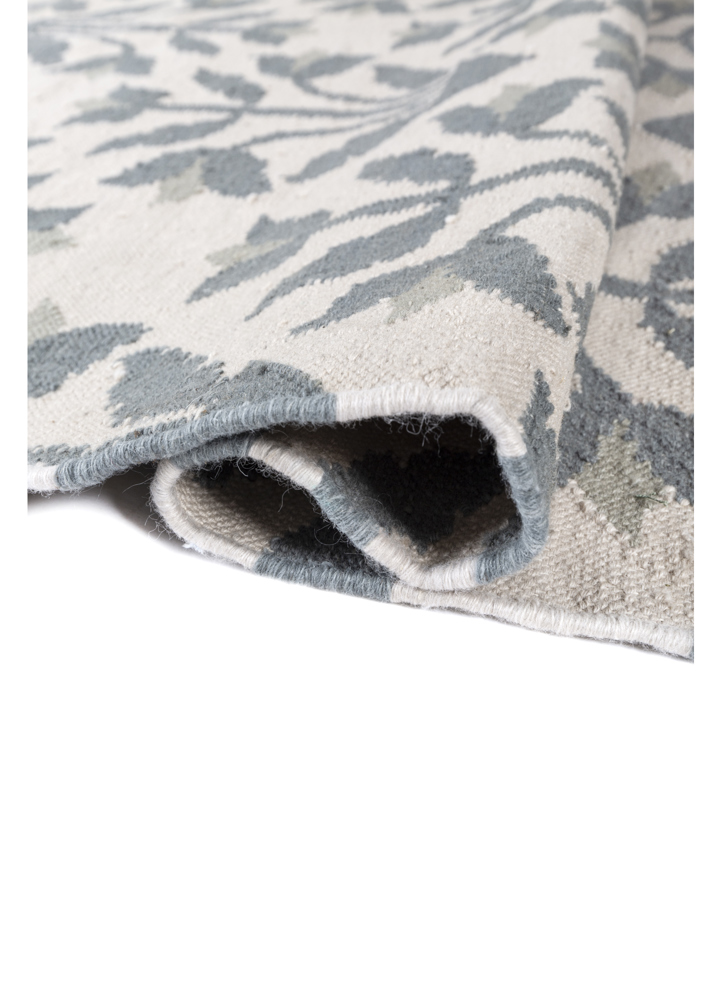 bedouin ivory wool flat weaves Rug - FloorShot