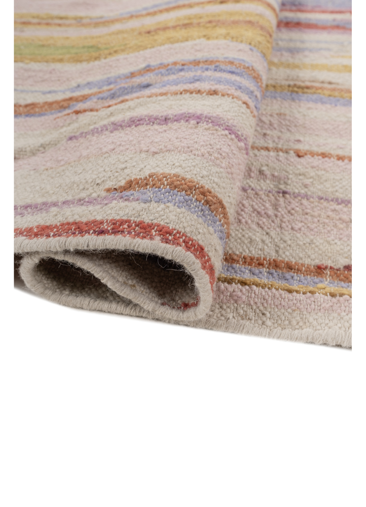 indusbar multi wool flat weaves Rug - FloorShot