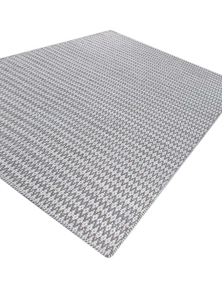 abrash grey and black wool flat weaves Rug - FloorShot