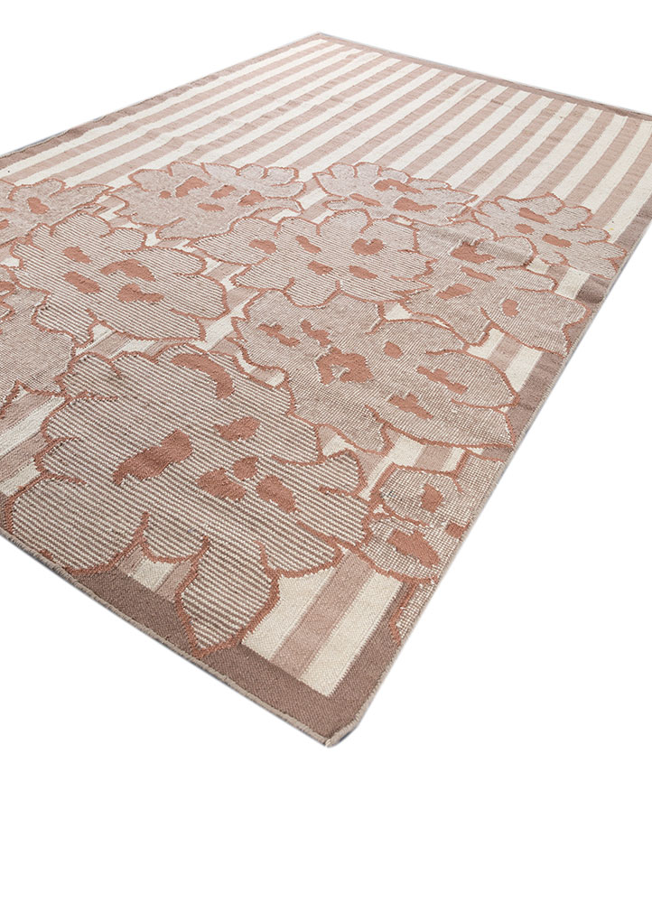 alhambra ivory wool flat weaves Rug - FloorShot
