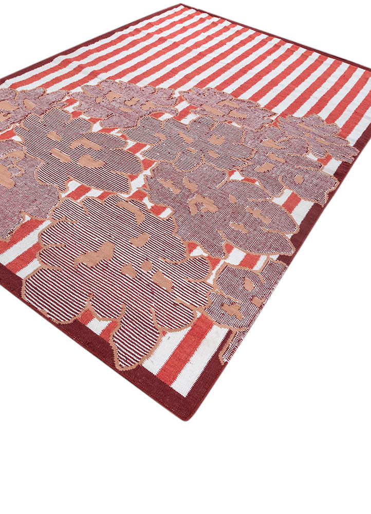 alhambra ivory wool flat weaves Rug - FloorShot