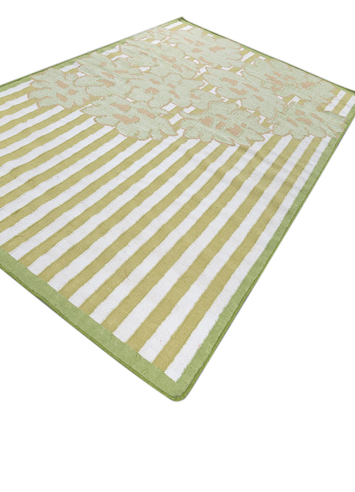 alhambra ivory wool flat weaves Rug - FloorShot