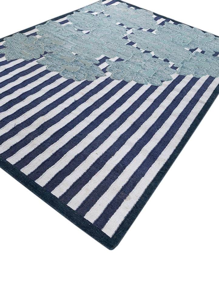 alhambra ivory wool flat weaves Rug - FloorShot