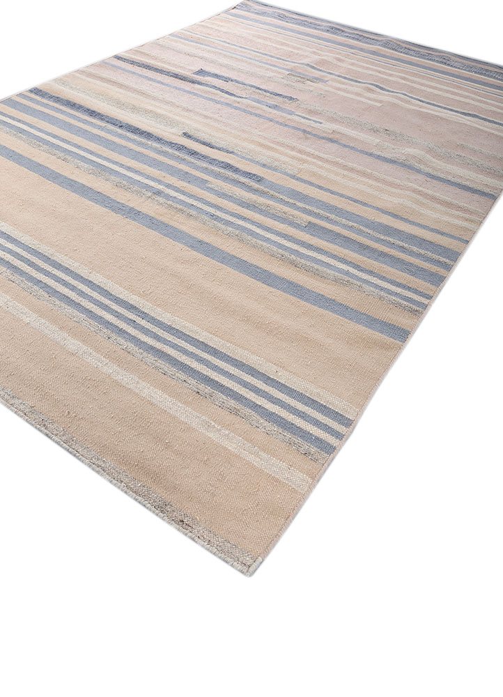 indusbar ivory wool flat weaves Rug - FloorShot