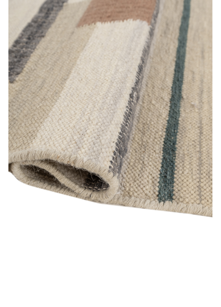 indusbar gold wool flat weaves Rug - FloorShot