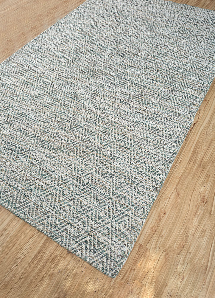 abrash multi wool and viscose flat weaves Rug - FloorShot